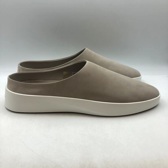 Wolf & Shepherd Cruise Mule Slip On Shoes MENS 11 WOMENS 12.5 Gray Leather NIB main image 5